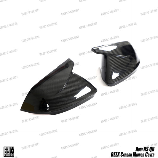 Audi RSQ8 SQ8 Q8 2020-ON with Aftermarket Parts - Mirror Covers Pre-preg Carbon Fiber from Geex Village