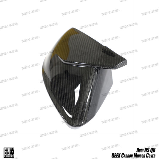 Audi RSQ8 SQ8 Q8 2020-ON with Aftermarket Parts - Mirror Covers Pre-preg Carbon Fiber from Geex Village