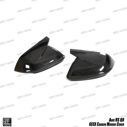 Audi RSQ8 SQ8 Q8 2020-ON with Aftermarket Parts - Mirror Covers Pre-preg Carbon Fiber from Geex Village