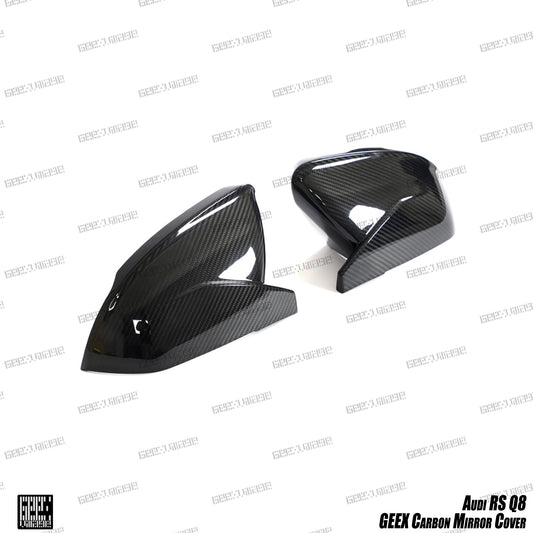 Audi RSQ8 SQ8 Q8 2020-ON with Aftermarket Parts - Mirror Covers Pre-preg Carbon Fiber from Geex Village