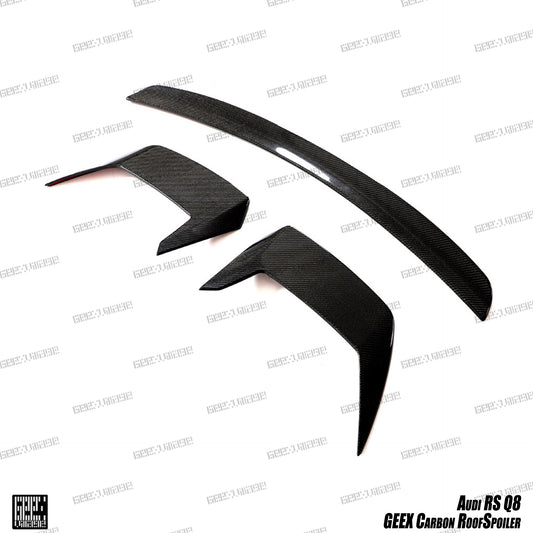 Audi RSQ8 2021-ON with Aftermarket Parts - Rear Roof Spoiler Carbon Fiber from Geex Village