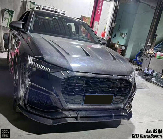 Audi RSQ8 2021-ON with Aftermarket Parts - Upper Valences Carbon Fiber from Geex Village