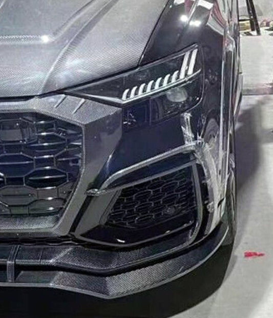 Audi RSQ8 2021-ON with Aftermarket Parts - Upper Valences Carbon Fiber from Geex Village