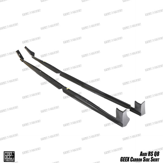 Audi RSQ8 SQ8 Q8 2020-ON with Aftermarket Parts - Side Skirts Carbon Fiber from Geex Village