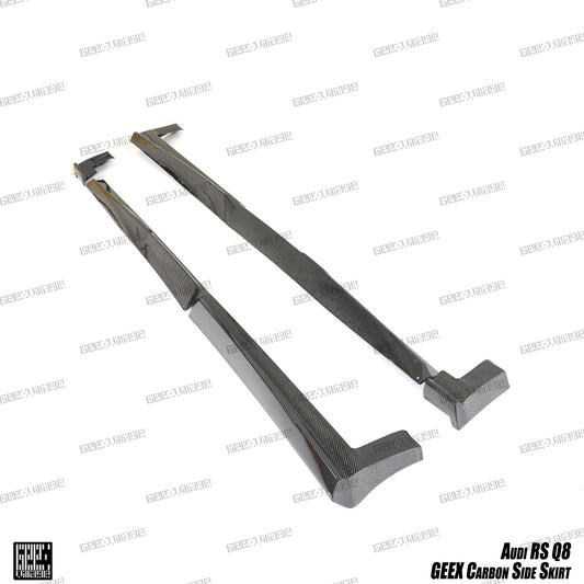 Audi RSQ8 SQ8 Q8 2020-ON with Aftermarket Parts - Side Skirts Carbon Fiber from Geex Village