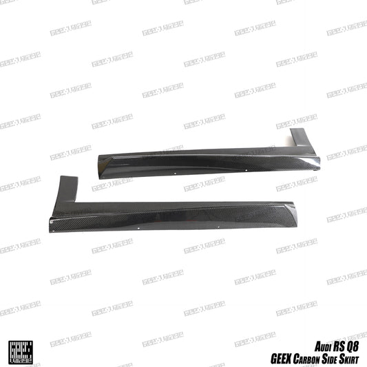 Audi RSQ8 SQ8 Q8 2020-ON with Aftermarket Parts - Side Skirts Carbon Fiber from Geex Village