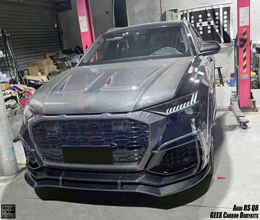 Audi RSQ8 2021-ON with Aftermarket Parts - Front Kidney Grill Carbon Fiber from Geex Village