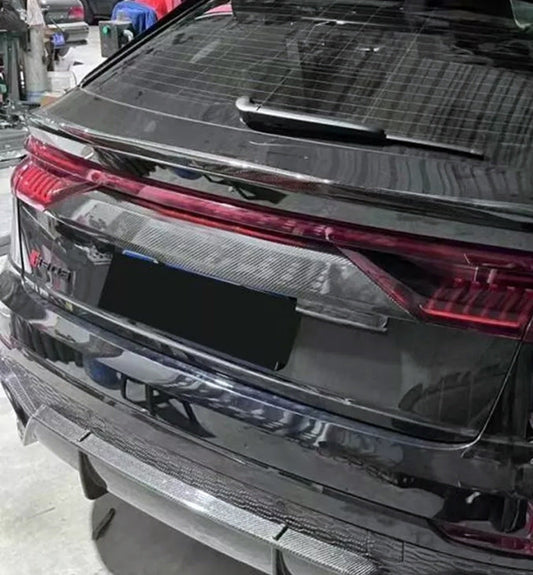 Audi RSQ8 SQ8 Q8 2020-ON with Aftermarket Parts - Rear Hatch Trunk Trim Pre-preg Carbon Fiber from Geex Village
