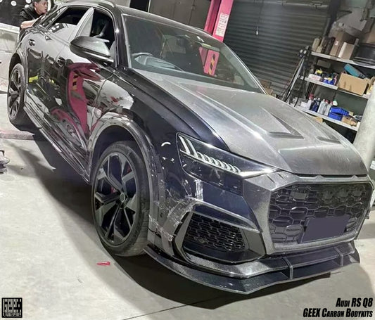 Audi RSQ8 SQ8 Q8 2020-ON with Aftermarket Parts - Side Skirts Carbon Fiber from Geex Village