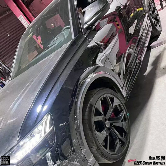 Audi RSQ8 SQ8 Q8 2020-ON with Aftermarket Parts - Side Skirts Carbon Fiber from Geex Village