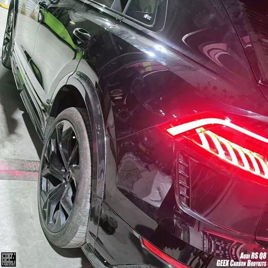 Audi RSQ8 SQ8 Q8 2020-ON with Aftermarket Parts - Side Skirts Carbon Fiber from Geex Village