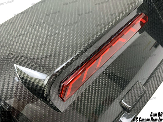 Audi SQ8 Q8 (Exhaust tips not included) 2020-ON with Aftermarket Parts - GC Style Rear Diffuser Pre-preg Carbon Fiber from Geex Village