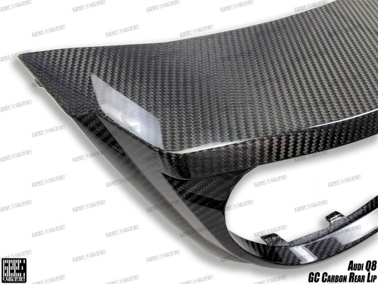Audi SQ8 Q8 (Exhaust tips not included) 2020-ON with Aftermarket Parts - GC Style Rear Diffuser Pre-preg Carbon Fiber from Geex Village