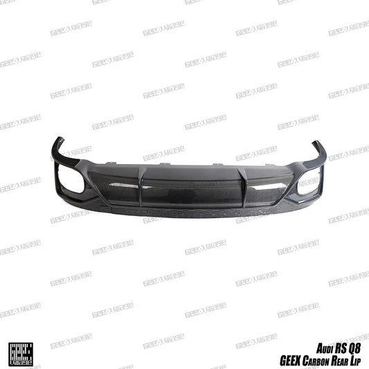 Audi SQ8 Q8 (Exhaust tips not included) 2020-ON with Aftermarket Parts - Rear Diffuser Carbon Fiber from Geex Village
