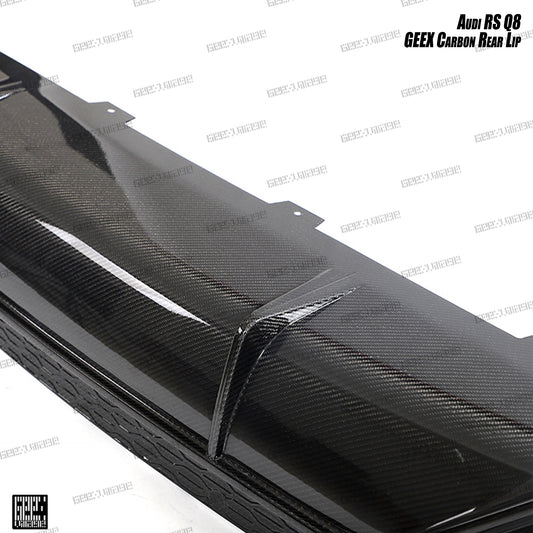 Audi SQ8 Q8 (Exhaust tips not included) 2020-ON with Aftermarket Parts - Rear Diffuser Carbon Fiber from Geex Village