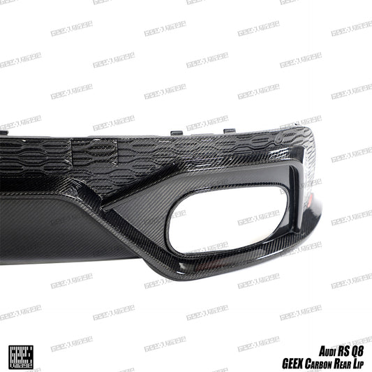 Audi SQ8 Q8 (Exhaust tips not included) 2020-ON with Aftermarket Parts - Rear Diffuser Carbon Fiber from Geex Village