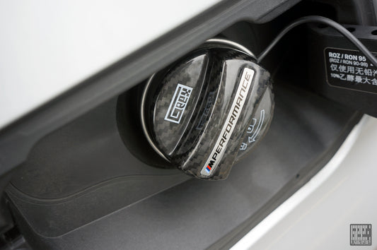 BMW 3 Series 330i M340i G20 (LCI & Pre-LCI) 2019-ON & M3 G80 G81 2021-ON with Aftermarket Parts - MP M Performance Style Fuel Filler Cap Carbon Fiber from Geex Village