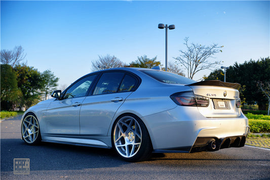 BMW 3 Series 340i 335i 330i 328i 320i 318i 335d 330d 325d 320d 318d 316d F30 Sedan 2012 2013 2014 2015 2016 2017 2018 2019 with Aftermarket Parts - Rear Lip Spoiler Carbon Fiber from Geex Village