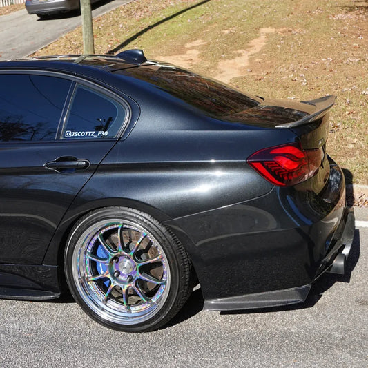 BMW 3 Series M Sport 340i 335i F30 2012 2013 2014 2015 2016 2017 2018 2019 with Aftermarket Parts - Rear Diffuser & Rear Diffuser Undertray Carbon Fiber from Geex Village