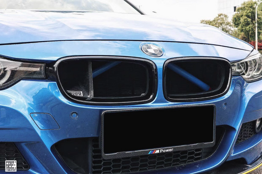 Geex Village BMW 3 Series M Sport 340i 335i F30 F31 Front Kidney Grill Snorkel Insert Carbon Fiber