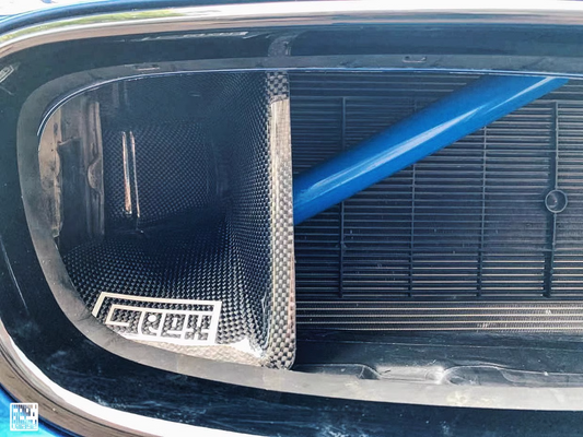Geex Village BMW 3 Series M Sport 340i 335i F30 F31 Front Kidney Grill Snorkel Insert Carbon Fiber