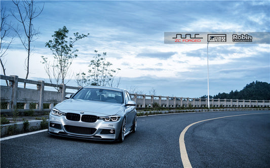 BMW 3 Series M Sport 340i 335i F30 F31 2012 2013 2014 2015 2016 2017 2018 2019 with Aftermarket Parts - V1 Front Lip & Front Side Splitters Carbon Fiber from Geex Village