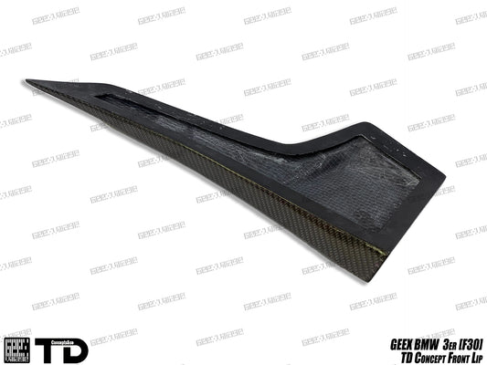 BMW 3 Series M Sport 340i 335i F30 2012 2013 2014 2015 2016 2017 2018 2019 with Aftermarket Parts - V2 Front Bumper Air Diverter Canards & Front Lip Carbon Fiber/FRP from Geex Village