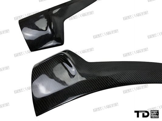 BMW 3 Series M Sport 340i 335i F30 2012 2013 2014 2015 2016 2017 2018 2019 with Aftermarket Parts - V2 Front Bumper Air Diverter Canards & Front Lip Carbon Fiber/FRP from Geex Village