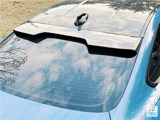 BMW 4 Series 440i 435i 430i 428i F32 Coupe 2014 2015 2016 2017 2018 2019 2020 & M4 F82 Coupe 2014 2015 2016 2017 2018 2019 2020 with Aftermarket Parts - Rear Roof Spoiler Carbon Fiber from Geex Village