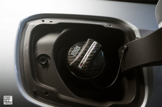 BMW 4 Series Gran Coupe M440i 430i G26 2022-ON with Aftermarket Parts - MP M Performance Style Fuel Filler Cap Carbon Fiber from Geex Village