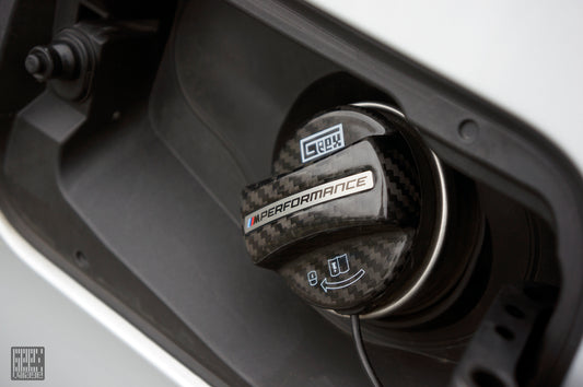 BMW 5 Series G60 G61 2024-ON & M5 G90 2024-ON with Aftermarket Parts - MP M Performance Style Fuel Filler Cap Carbon Fiber from Geex Village