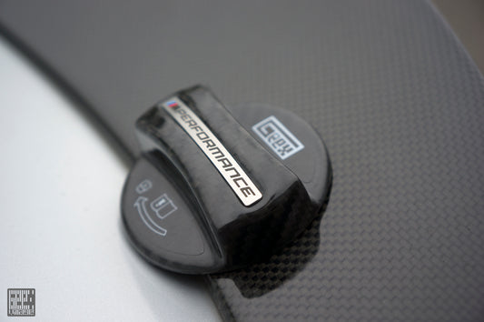 BMW 5 Series G60 G61 2024-ON & M5 G90 2024-ON with Aftermarket Parts - MP M Performance Style Fuel Filler Cap Carbon Fiber from Geex Village