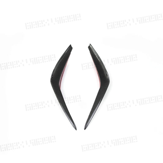 BMW 5 Series M550 540 530 (with M-package bumper, does not fit base model) G30 Pre-LCI 2017 2018 2019 2020 with Aftermarket Parts - Front Canards Carbon Fiber from Geex Village