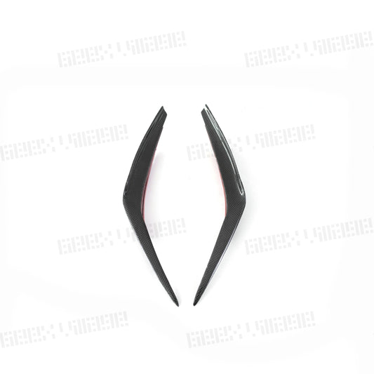 BMW 5 Series M550 540 530 (with M-package bumper, does not fit base model) G30 Pre-LCI 2017 2018 2019 2020 with Aftermarket Parts - Front Canards Carbon Fiber from Geex Village