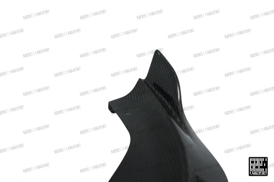 BMW 5 Series M550 540 530 (with M-package bumper, does not fit base model) G30 Pre-LCI 2017 2018 2019 2020 with Aftermarket Parts - Front Lip Carbon Fiber from Geex Village