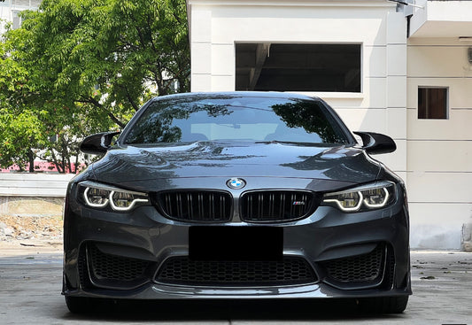 BMW M3CS M3C M3 F81 F80 2014 2015 2016 2017 2018 & M4CS M4C M4 F83 F82 2014 2015 2016 2017 2018 2019 2020 with Aftermarket Parts - Front Lip Carbon Fiber from Geex Village