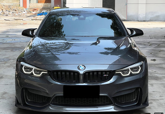 BMW M3CS M3C M3 F81 F80 2014 2015 2016 2017 2018 & M4CS M4C M4 F83 F82 2014 2015 2016 2017 2018 2019 2020 with Aftermarket Parts - Front Lip Carbon Fiber from Geex Village