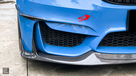 BMW M3CS M3C M3 F81 F80 2014 2015 2016 2017 2018 & M4CS M4C M4 F83 F82 2014 2015 2016 2017 2018 2019 2020 with Aftermarket Parts - Front Lip Carbon Fiber from Geex Village