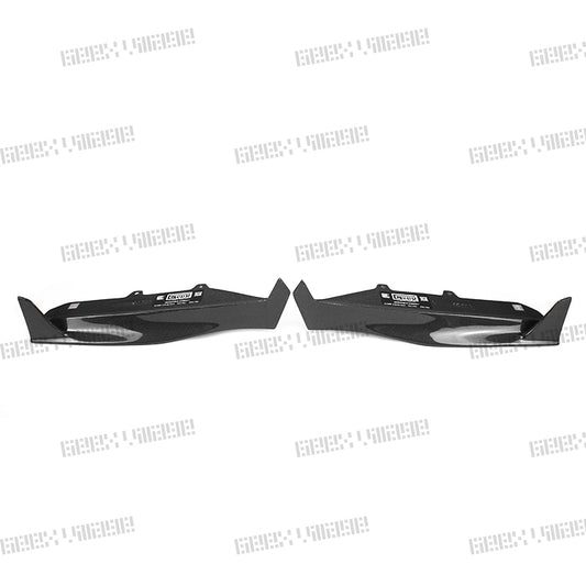 BMW M3CS M3C M3 F81 F80 2014 2015 2016 2017 2018 & M4CS M4C M4 F83 F82 2014 2015 2016 2017 2018 2019 2020 with Aftermarket Parts - Rear Canards Carbon Fiber from Geex Village