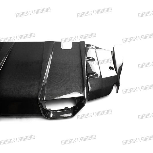 BMW M3CS M3C M3 F81 F80 2014 2015 2016 2017 2018 & M4CS M4C M4 F83 F82 2014 2015 2016 2017 2018 2019 2020 with Aftermarket Parts - Rear Diffuser & Rear Diffuser Undertray Pre-preg Carbon Fiber from Geex Village