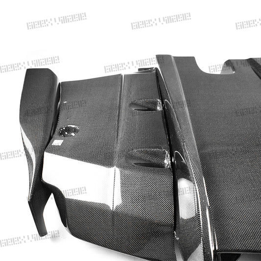 BMW M3CS M3C M3 F81 F80 2014 2015 2016 2017 2018 & M4CS M4C M4 F83 F82 2014 2015 2016 2017 2018 2019 2020 with Aftermarket Parts - Rear Diffuser & Rear Diffuser Undertray Pre-preg Carbon Fiber from Geex Village
