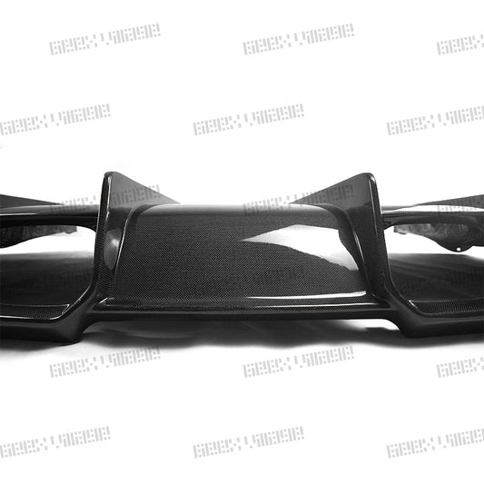 BMW M3CS M3C M3 F81 F80 2014 2015 2016 2017 2018 & M4CS M4C M4 F83 F82 2014 2015 2016 2017 2018 2019 2020 with Aftermarket Parts - Rear Diffuser & Rear Diffuser Undertray Pre-preg Carbon Fiber from Geex Village
