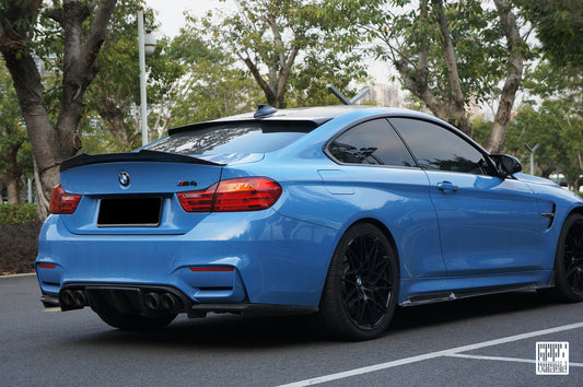BMW M3CS M3C M3 F81 F80 2014 2015 2016 2017 2018 & M4CS M4C M4 F83 F82 2014 2015 2016 2017 2018 2019 2020 with Aftermarket Parts - Side Skirts Carbon Fiber from Geex Village