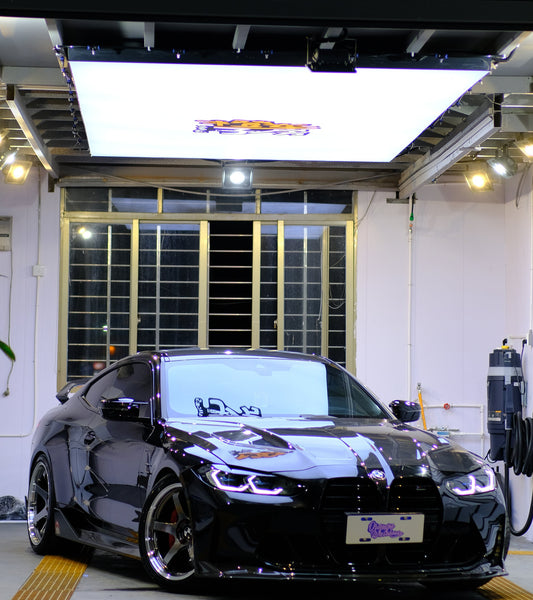 BMW M3CS M3C M3 G80 G81 2021-ON & M4CSL M4CS M4C M4 G82 G83 2021-ON with Aftermarket Parts - Hommage+ Hood Carbon Fiber from Geex Village