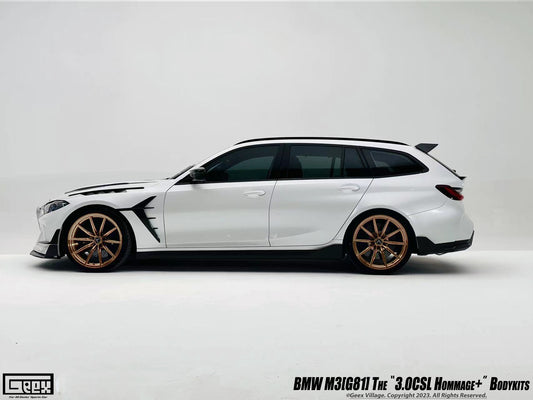 BMW M3CS M3C M3 G80 G81 2021-ON with Aftermarket Parts - Hommage+ Front Fenders Carbon Fiber from Geex Village