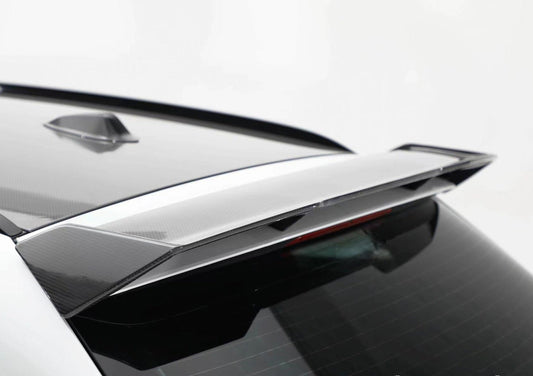 BMW M3CS M3C M3 G81 2021-ON & 3 Series M340i 330i G21 (Fits Both Pre-LCI & LCI) 2019-ON with Aftermarket Parts - Hommage+ Rear Roof Spoiler Carbon Fiber from Geex Village