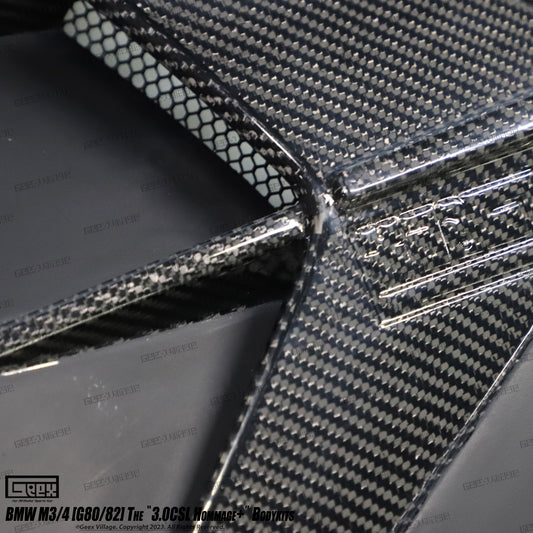 BMW M4CSL M4CS M4C M4 G82 G83 2021-ON with Aftermarket Parts - Hommage+ Front Fenders Carbon Fiber / FRP from Geex Village