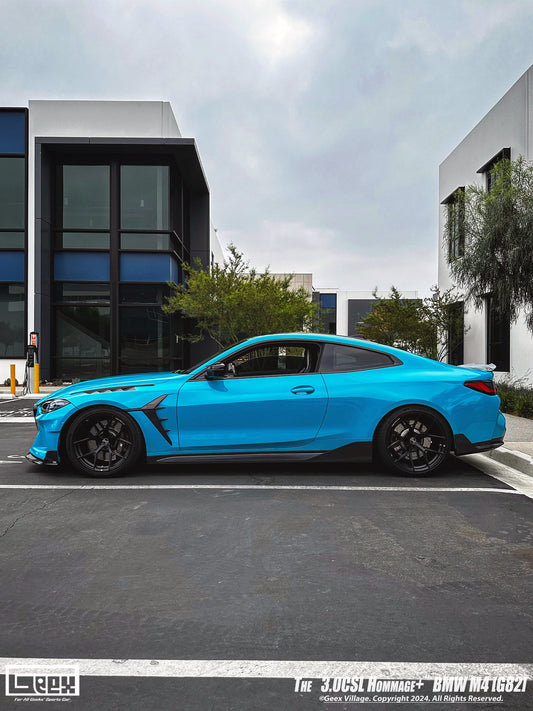 BMW M4CSL M4CS M4C M4 G82 G83 2021-ON with Aftermarket Parts - Hommage+ Front Fenders Carbon Fiber / FRP from Geex Village