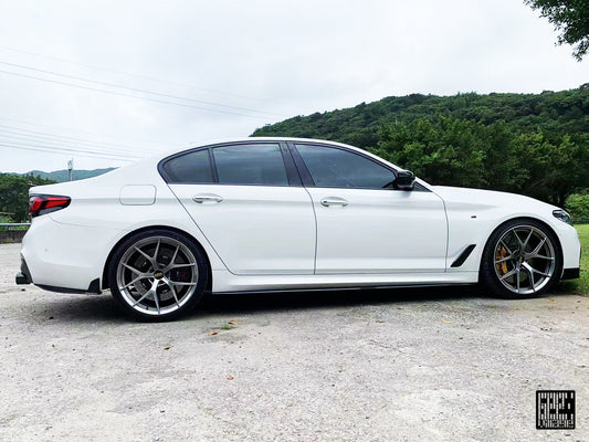 BMW M5C M5 F90 2018 2019 2020 2021 2022 2023 2024 & 5 Series M550 540 G30 2017 2018 2019 2020 2021 2022 2023 (Fits both Pre-LCI & LCI) with Aftermarket Parts - Rear Canards Carbon Fiber from Geex Village