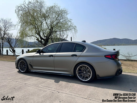 BMW M5C M5 F90 2018 2019 2020 2021 2022 2023 2024 & 5 Series M550 540 G30 2017 2018 2019 2020 2021 2022 2023 (Fits both Pre-LCI & LCI) with Aftermarket Parts - Rear Canards Carbon Fiber from Geex Village